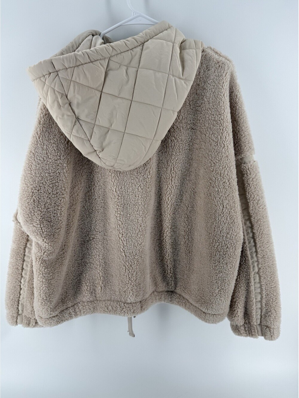 Joy Lab woman's size L long sleeve 1/2 zip extra soft pullover Tan NWT - Picture 5 of 8